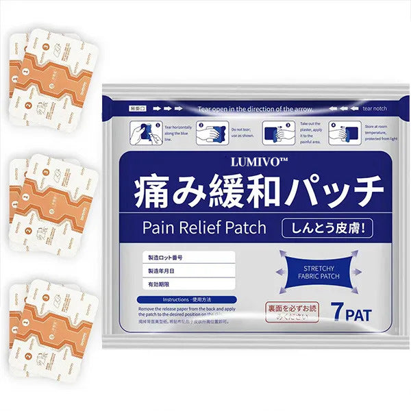 Natural Herbal Pain Relief Patches – Heat Pain Patch for Muscle, Joint, Knee & Back Pain